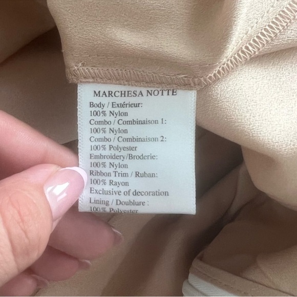 Marchesa Notte Tiered Embroidered Tulle Midi Dress - Picture 10 of 12